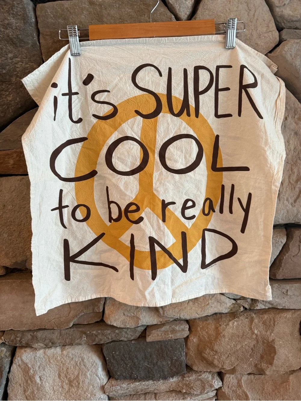 New🌟 Anthropologie-Super Cool To Be Kind Dish Towel